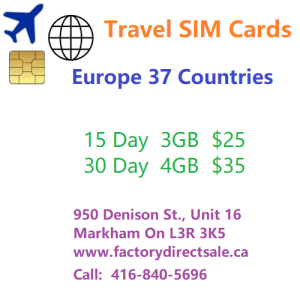 Europe 37 Countries Travel SIM Card